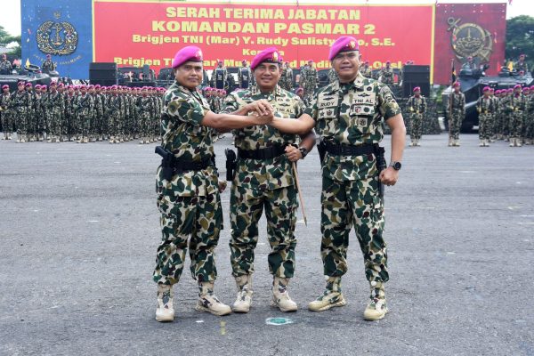 Dankormar Pimpin Serah Terima Jabatan Komandan Pasmar 2