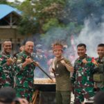 Yuk Intip, Pasukan Yudha Sakti Sukses Kawal Misi “Kuali Merah Putih” Bobon Santoso Di Wilayah Red Zone.