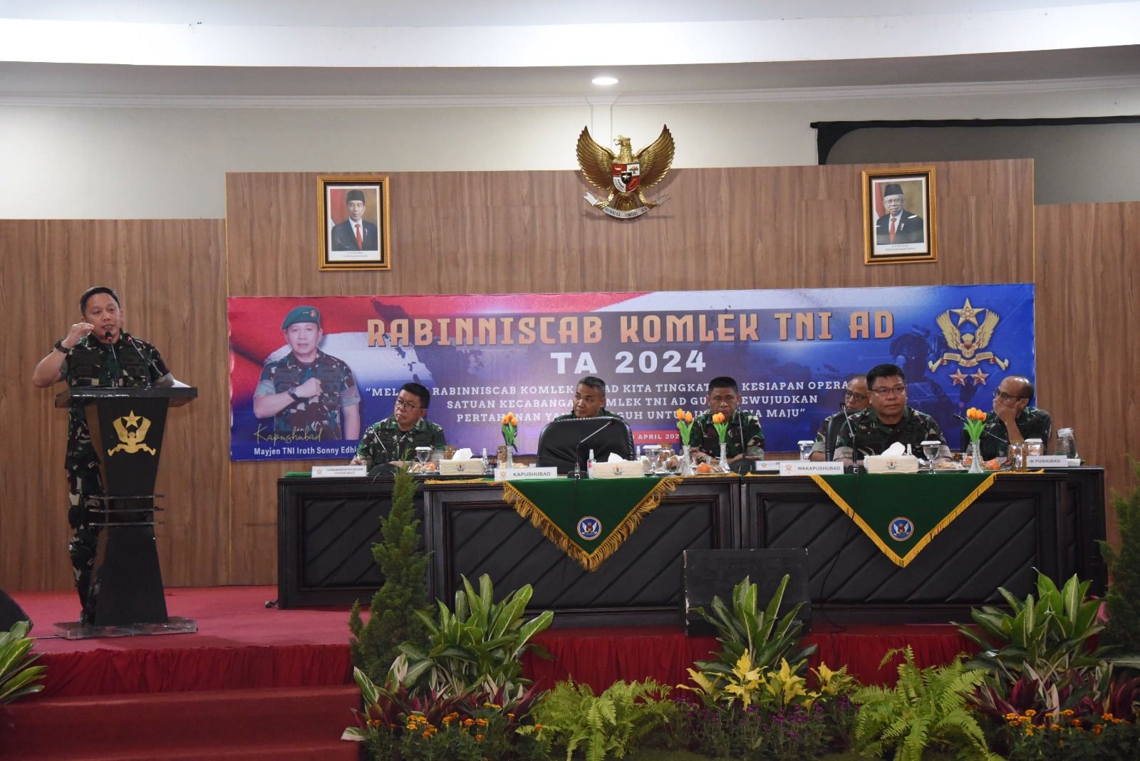 Rabinniscab Komlek TNI AD, Kapushubad : Lakukan Inovasi dan Kreatifitas Untuk Majukan Satuan dan Profesionalitas Prajurit