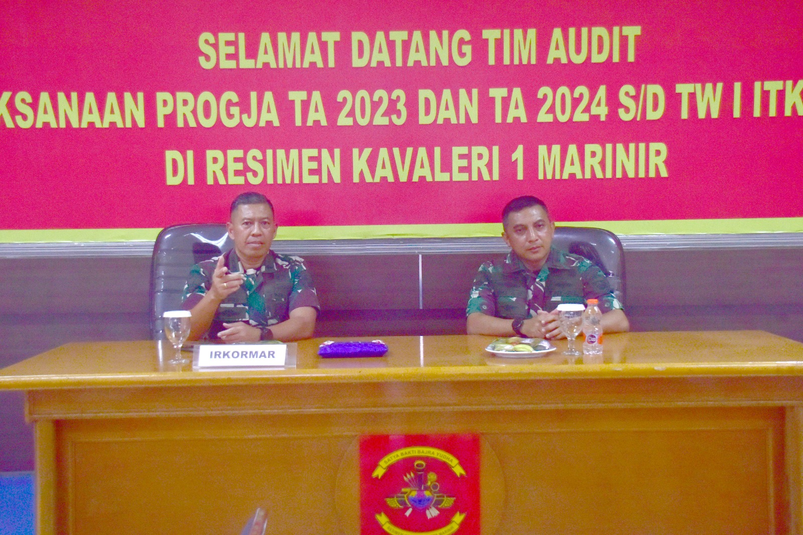 Laksanakan Fungsi Pengawasan, Irkormar Dan Tim Kunjungi Mako Menkav-1 Marinir