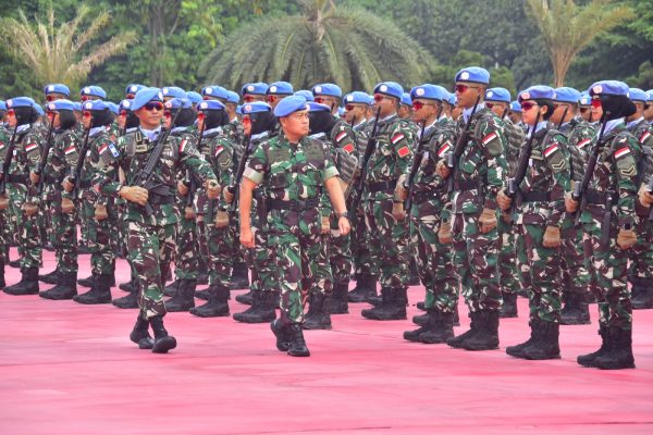 Wadan Kormar Hadiri Upacara Penyambutan Satgas TNI Konga Monusco TA.2023