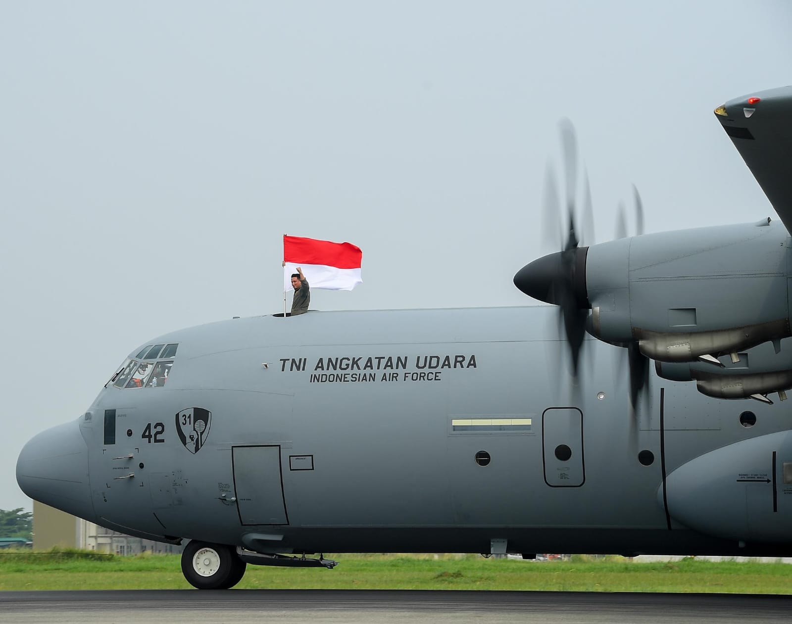 Pesawat Kelima C-130J Super Hercules Tiba di Tanah Air