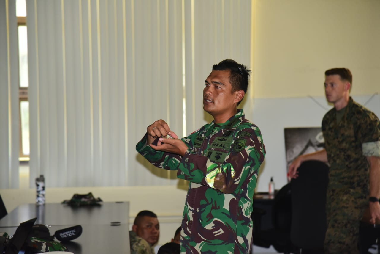 Marinir Indonesia Berbagi Pengetahuan Jungle Survival Pada Peserta Rimpac 2024