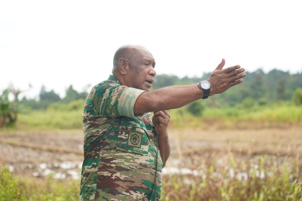Upaya Mendukung Ketahanan Pangan Nasional, Kasdam Kasuari Pantau Lokasi Penambahan Areal Tanam di SP 2