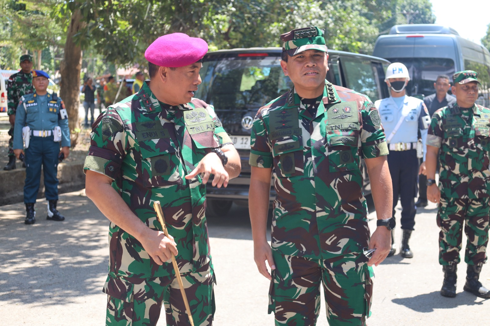 Di Situbondo, Dankormar Dampingi Panglima TNI Tinjau Latgabma SGS 2024