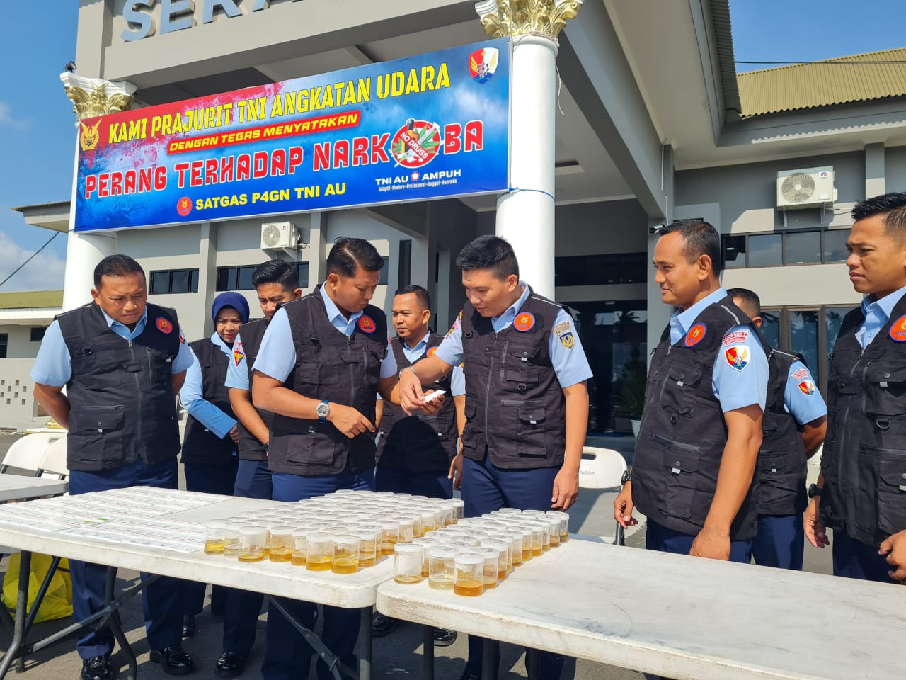 Satgas P4GN TNI AU Sosialisasikan Bahaya Narkoba di Lanud Raden Sadjad Natuna