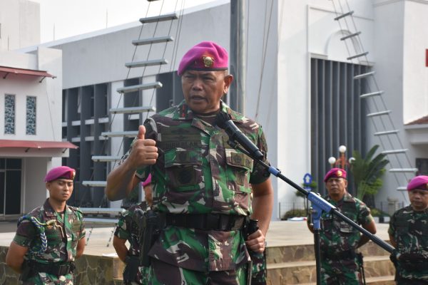 Akhiri Tugas Wadan Kormar, Brigjen TNI (Mar) Suherlan Exit Briefing