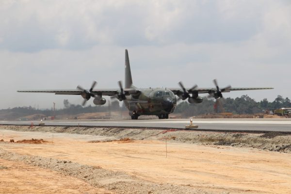 Uji Pendaratan Take Off-Landing Pesawat TNI AU di Bandara IKN