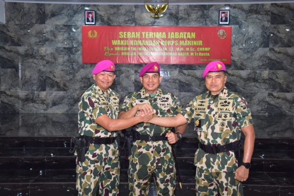 Dankormar Pimpin Serah Terima Jabatan Strategis Korps Marinir