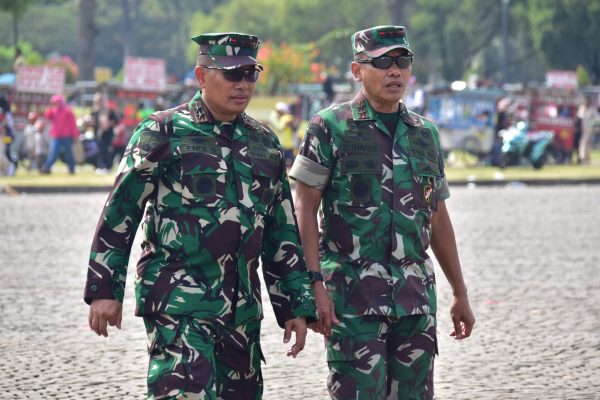 Dankormar Tinjau Gladi Kotor Pertama Latihan Upacara HUT TNI