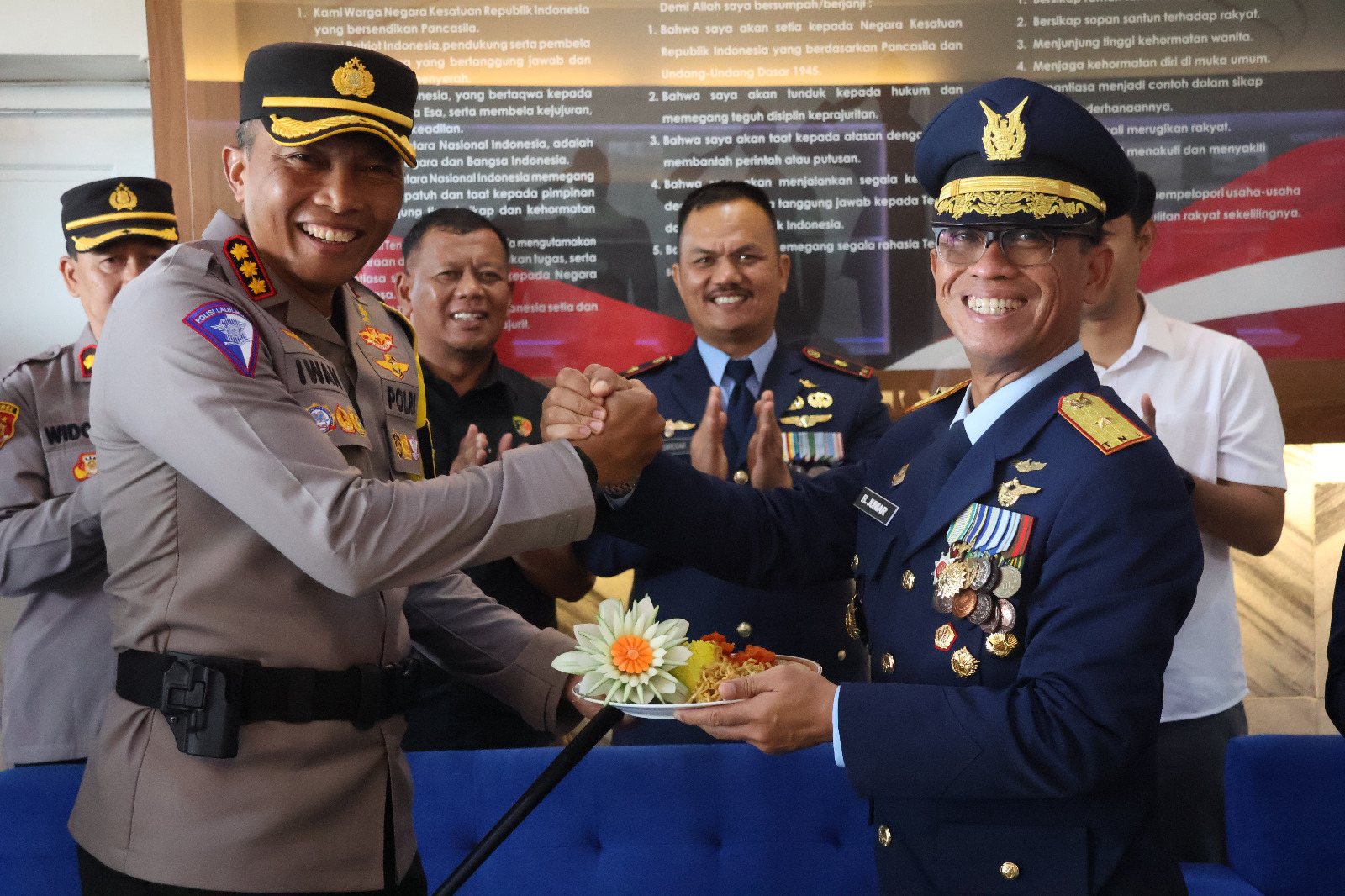 HUT Ke-79 TNI, Lanud Adi Soemarmo Terima Kunjungan Dari Polres Wilayah Solo Raya