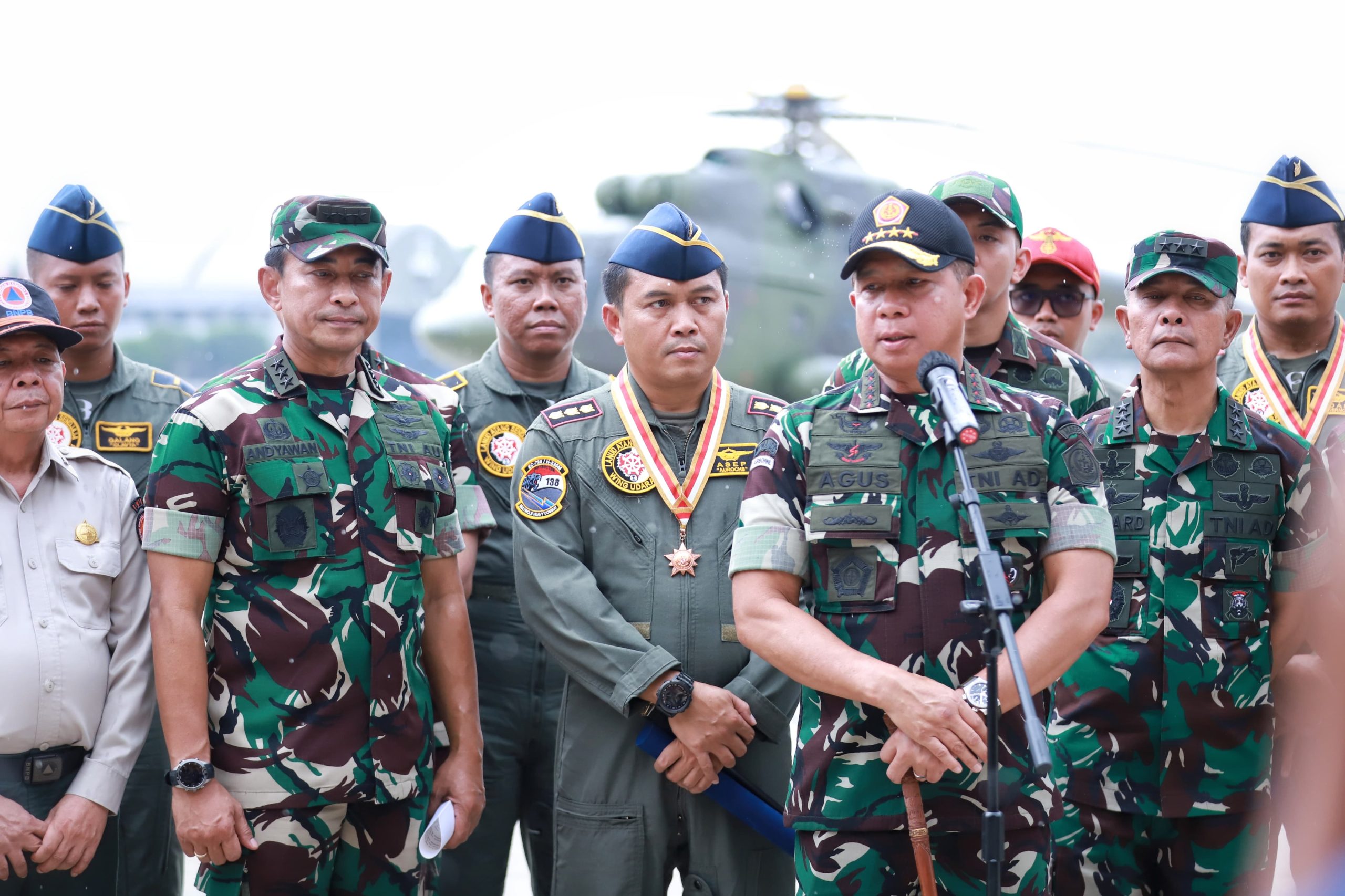 Wakasau Hadiri Apel Penyambutan Satgas Operasi Penanggulangan Bencana Alam Filipina