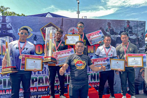 Atlet Renang Yonif 1 Marinir Juarai Open Turnamen Kejuaraan Nasional Selam Open Water Fin Swimming Piala Panglima TNI Tahun 2024