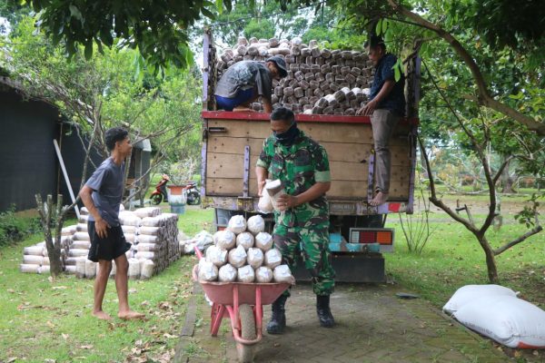 Lanud Abd Saleh Perkuat Ketahanan Pangan melalui Budidaya Jamur Tiram