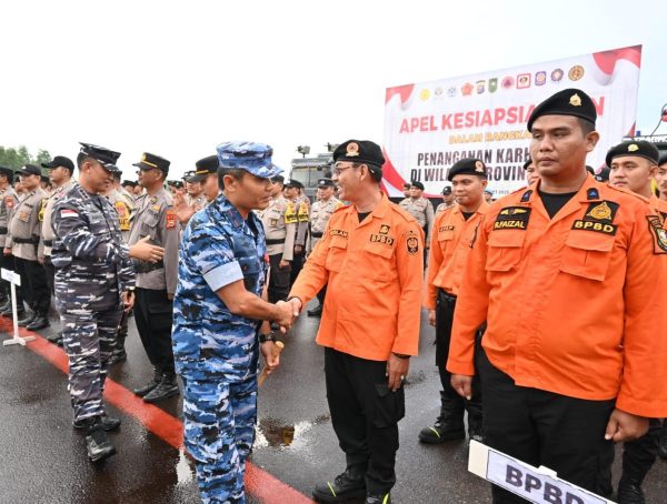 Danlanud RSN Hadiri Apel Kesiapan Penanganan Karhutla Wujud TNI AU AMPUH