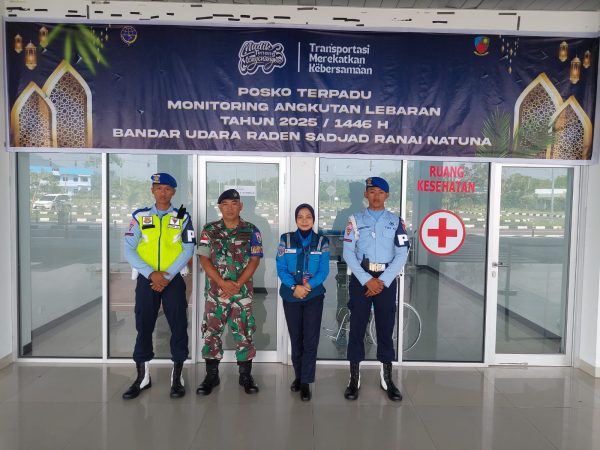 TNI AU AMPUH Pastikan Pengamanan Mudik Lebaran Berjalan Profesional dan Humanis di Natuna