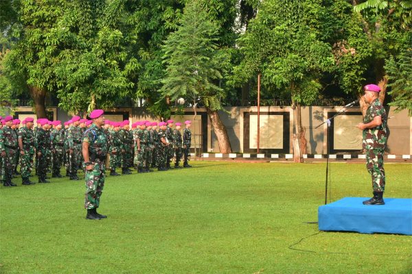 Marinir Tangguh, Siap Mengamankan Hari Buruh Tahun 2025
