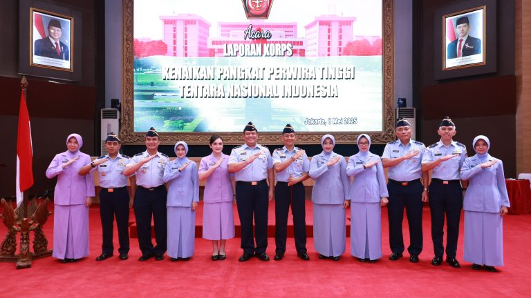 Enam Pati TNI AU Naik Pangkat, Wujud Apresiasi atas Dedikasi dan Spirit TNI AU AMPUH