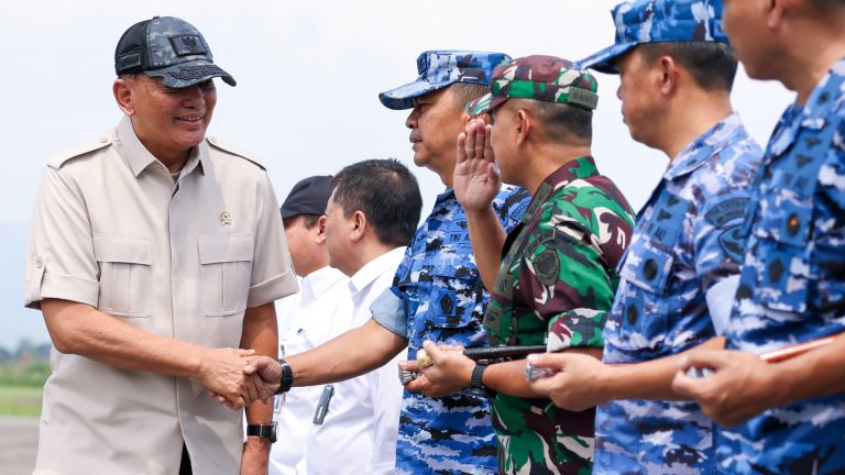 Menhan RI Tinjau Kesiapan Operasional Satuan dan Pelaksanaan Program SPPI di Lanud R. Suryadi Suryadarma