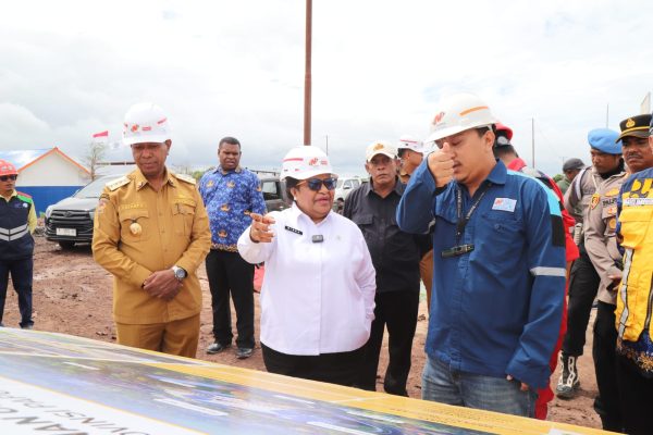 Wamendagri Ribka Haluk Tinjau Progres Pembangunan KPP Provinsi Papua Selatan