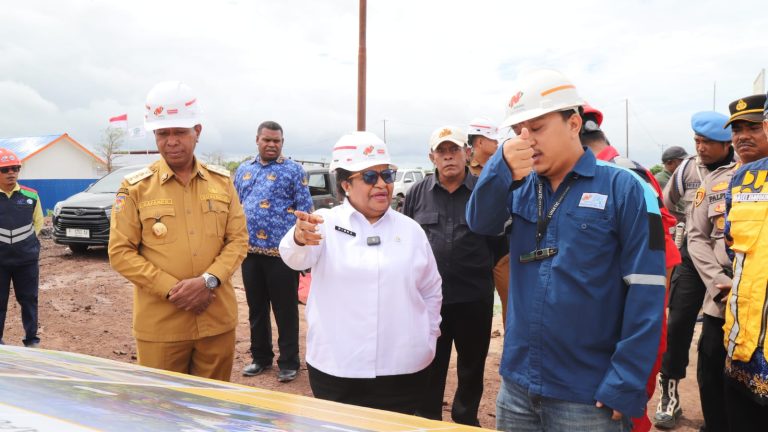 Wamendagri Ribka Haluk Tinjau Progres Pembangunan KPP Provinsi Papua Selatan