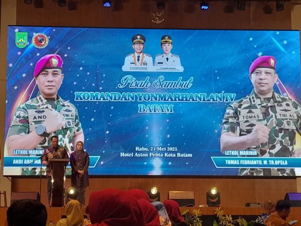 Letkol Marinir Tomas Febrianto Resmi Jabat Komandan Yonmarhanlan IV Batam