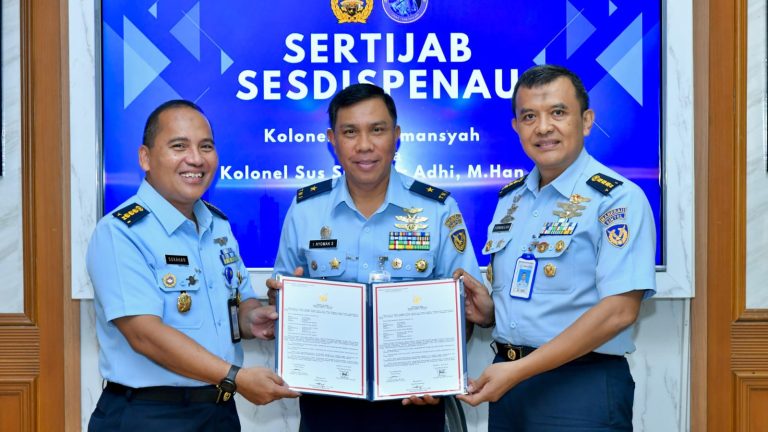 Kadispenau Pimpin Sertijab Sesdispenau, Dorong Penguatan Peran Dispenau Wujudkan TNI AU AMPUH