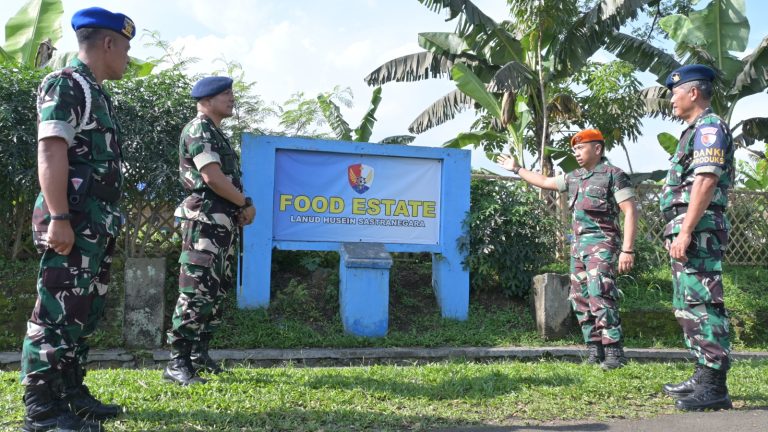 Danlanud Husein Sastranegara Tinjau Food Estate, Siap Dukung Pembentukan Kompi Produksi TNI yang AMPUH