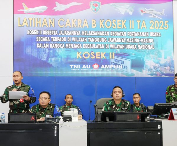 Pangkoopsud II Tinjau Kesiapan Udara dalam Latihan Cakra B-25
