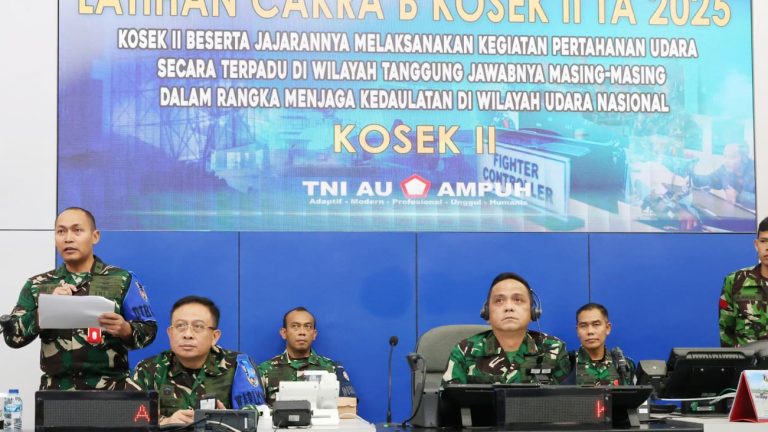 Pangkoopsud II Tinjau Kesiapan Udara dalam Latihan Cakra B-25