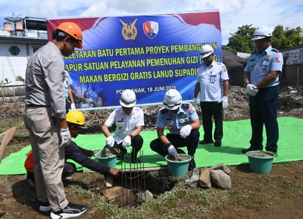 Lanud Supadio Bangun Dapur SPPG untuk Pelajar Pontianak