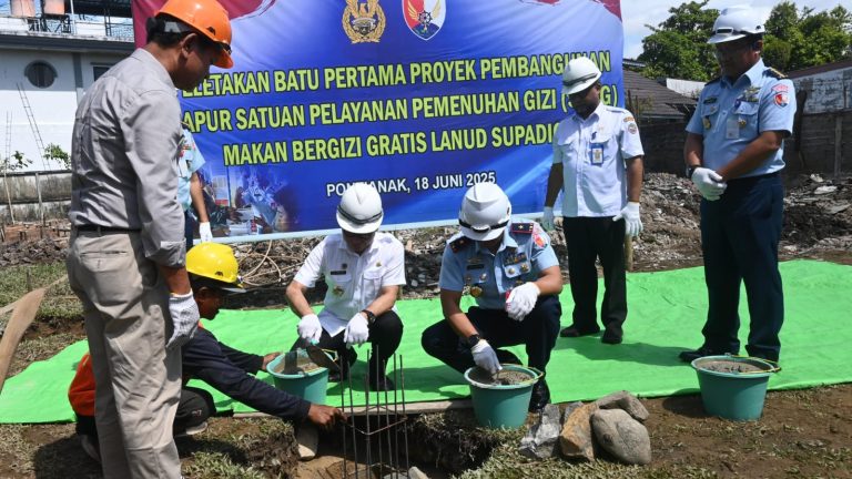 Lanud Supadio Bangun Dapur SPPG untuk Pelajar Pontianak