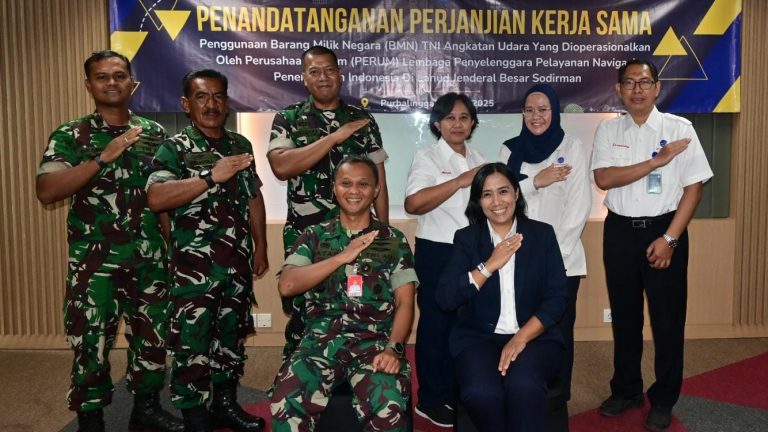 TNI AU dan AirNav Indonesia Jalin Kerja Sama Pemanfaatan BMN di Lanud Jenderal Besar Soedirman