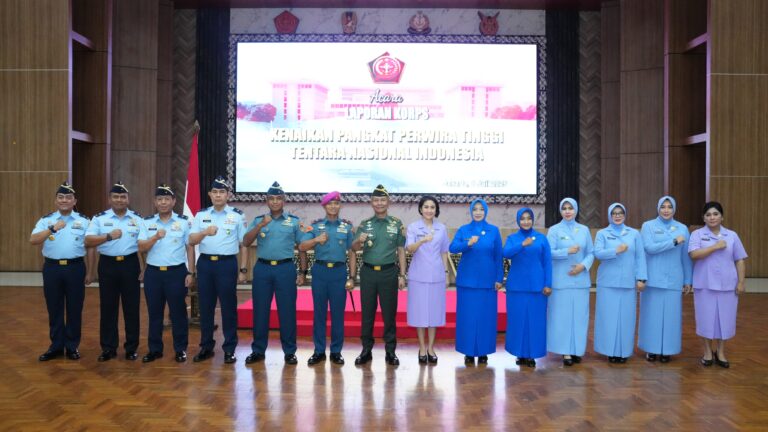 Kasum TNI Pimpin Laporan Korps Kenaikan Pangkat 18 Pati TNI AU