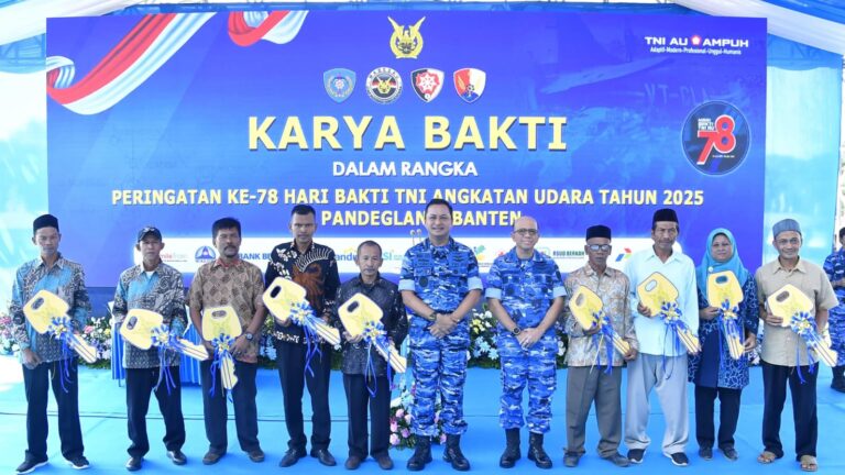 Kasau Pimpin Karya Bakti TNI AU di Pandeglang, Tegaskan Komitmen Pengabdian untuk Rakyat