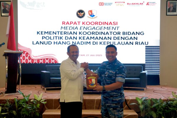Lanud Hang Nadim Bersama Kemenko Polkam Gelar Rakor Media Engagement
