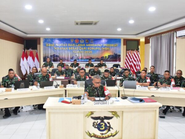 Pasmar 3 Mantapkan Langkah Menuju WB Lewat Vicon Wawancara Satker TNI 2025