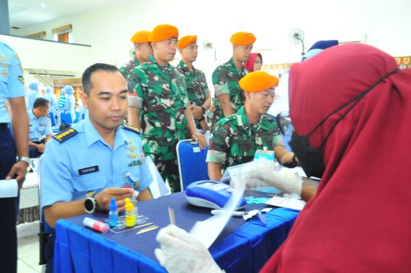 Lanud Adisutjipto Gelar Donor Darah dan Pemeriksaan Kesehatan Gratis