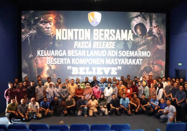 Lanud Adi Soemarmo Ajak Komponen Masyarakat Resapi Nilai Pengabdian Melalui Nobar Film “Believe”