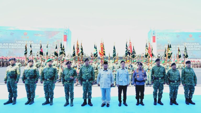 KASAU Turut Hadir Pada Upacara Gelar Pasukan Operasional dan Kehormatan Militer di Batujajar