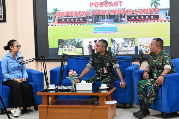 Danlanud J.A. Dimara Ajak Pemuda Papua Selatan Gabung TNI AU Melalui Podcast RRI Merauke