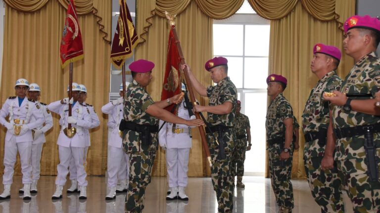 Pangkormar Pimpin Sertijab Danpasmar 1, 2 ,dan Pegukuhan Danpasmar 3