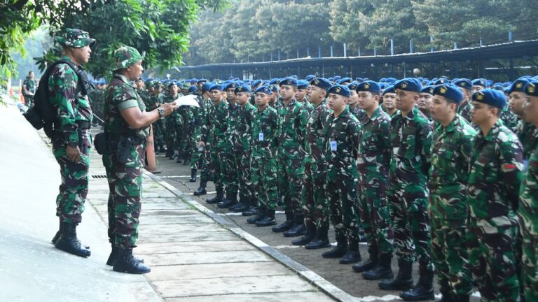 Mabesau Gelar Apel Pengecekan Pasukan Jelang HUT ke-80 TNI