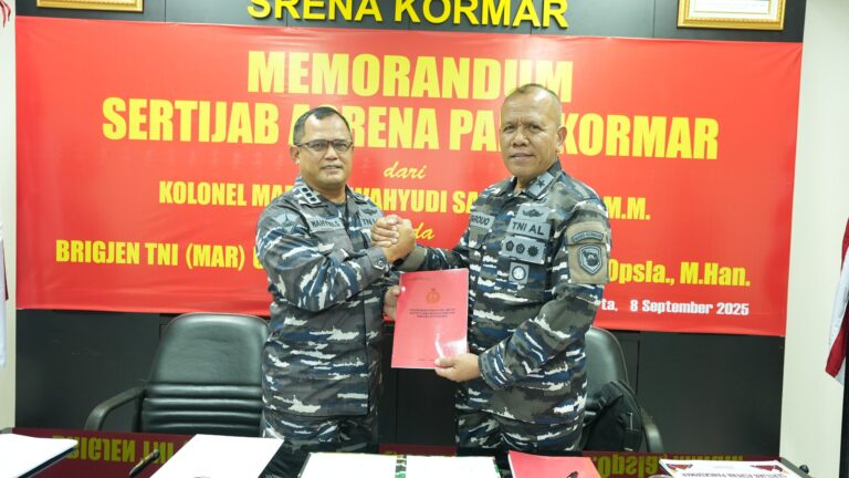 Naskah Memorandum Asrena Pangkormar Resmi Diserahterimakan