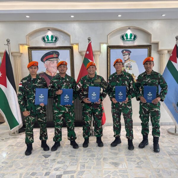 Lima Perwira TNI AU Lulus Pendidikan JTAC di RJAF Yordania