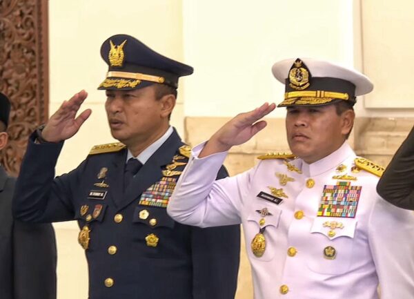 KASAU Hadiri Pelantikan Dua Menteri dan Tiga Wamen Kabinet Merah Putih di Istana Negara