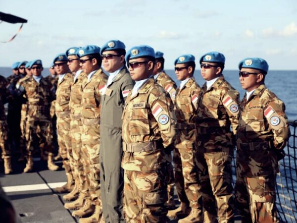 Di Tengah Laut Mediterania, Berkobar Patriotisme Satgas MTF Peringati HUT ke-80 TNI