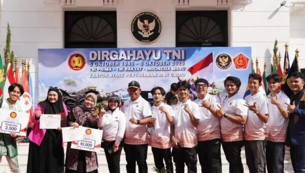 Kantor Atase Pertahanan RI di Cairo Gelar Acara Syukuran HUT TNI Ke-80