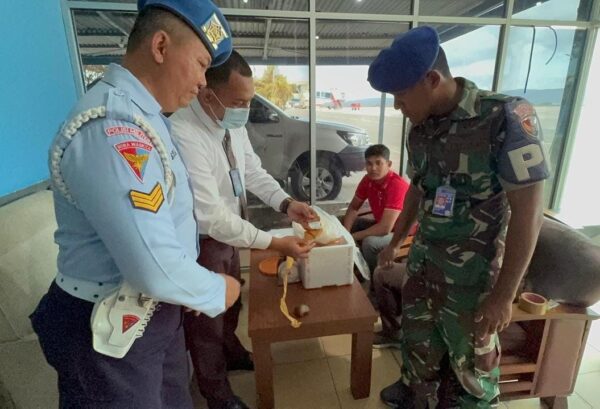 Personel Lanud Sultan Iskandar Muda dan Avsec Gagalkan Penyelundupan Sabu di Bandara SIM