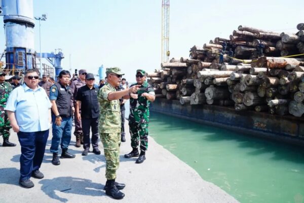 TNI Gagalkan Kerugian Negara Rp239 Miliar: Ribuan Kubik Kayu Ilegal Disita Satgas PKH di Gresik